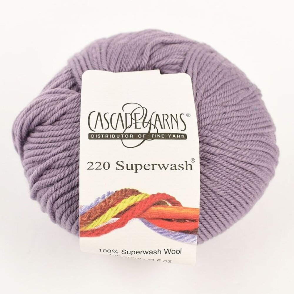 Cascade Yarns 220 Superwash Wool Color 205 Purple Sage